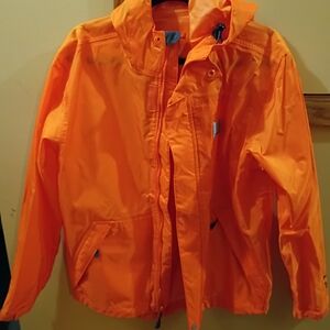 Carhartt ' Vibrant Orange Rain Jacket Never Worn